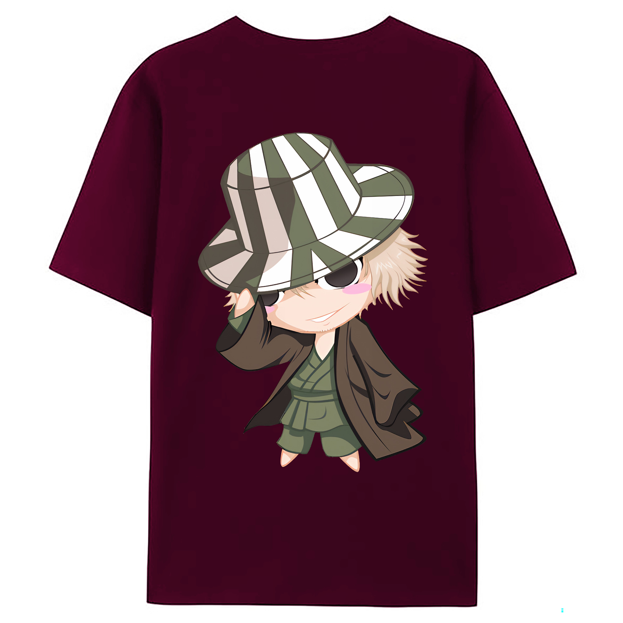 （画像用） "ブリーチ 浦原 喜助（うらはら きすけ） BLEACH Urahara Kisuke " レディース半袖Tシャツ(バックプリント)
